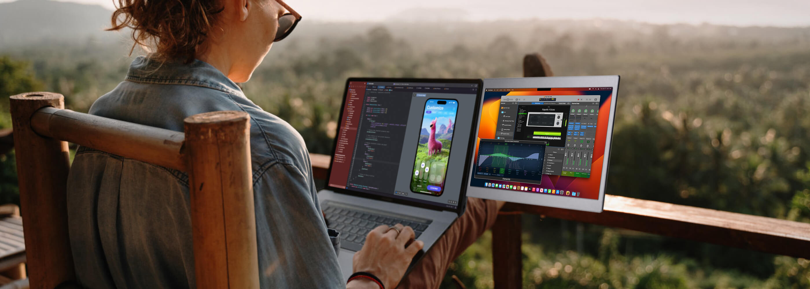 CopGain MacBook Portable Monitor For Travel/Cafe