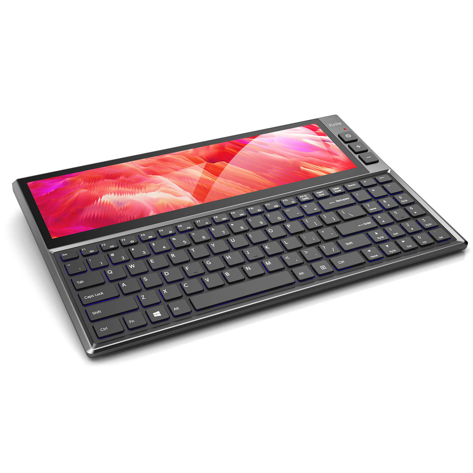 CopGain RGB Keyboard with Built-in 12.6" Touchscreen Monitor K1