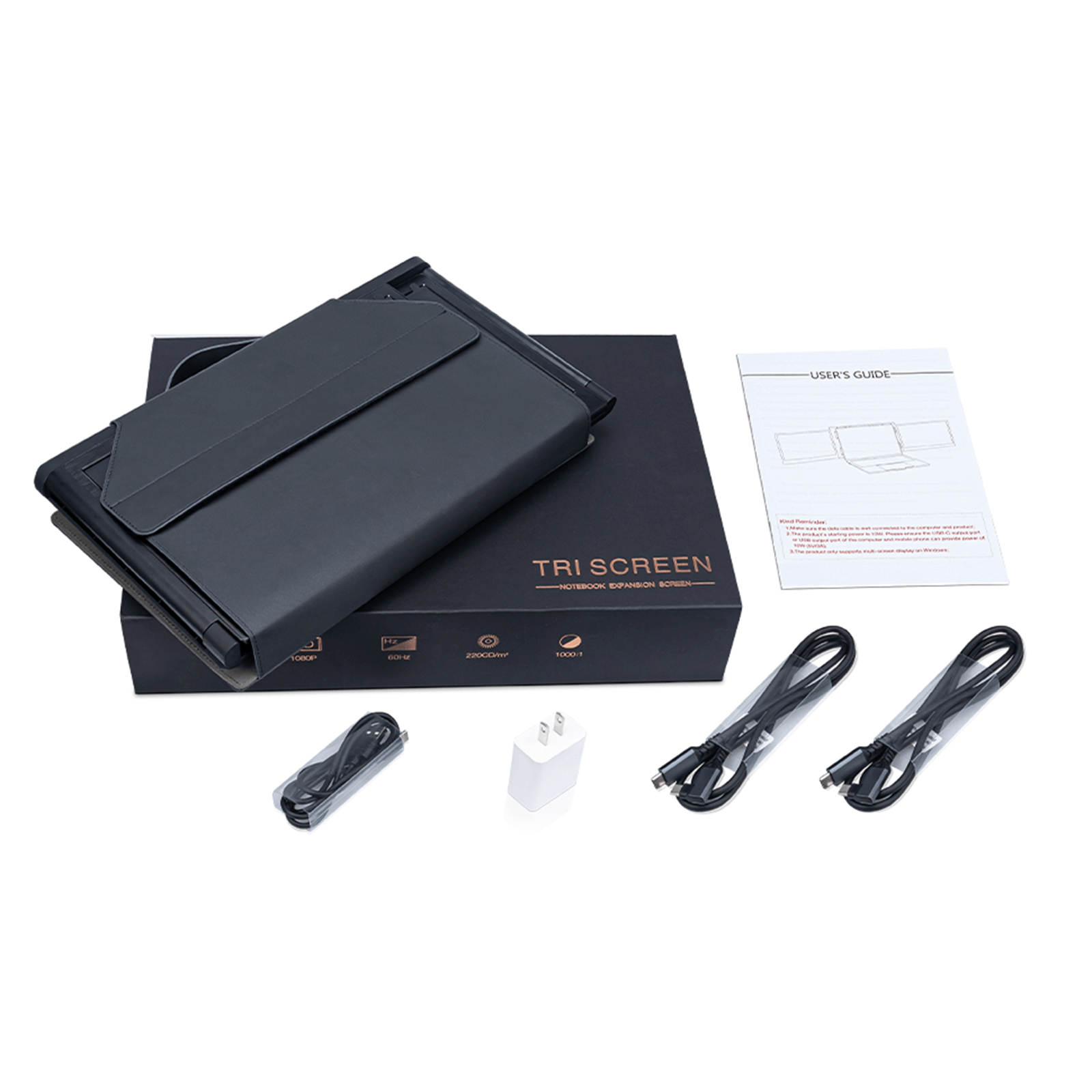CopGain 2023 Triple Screen Extender for Laptop 12 Inch Display Extender P2S-W