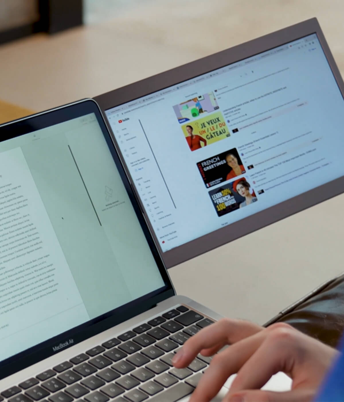 CopGain Portable Monitor P1M Working from Home