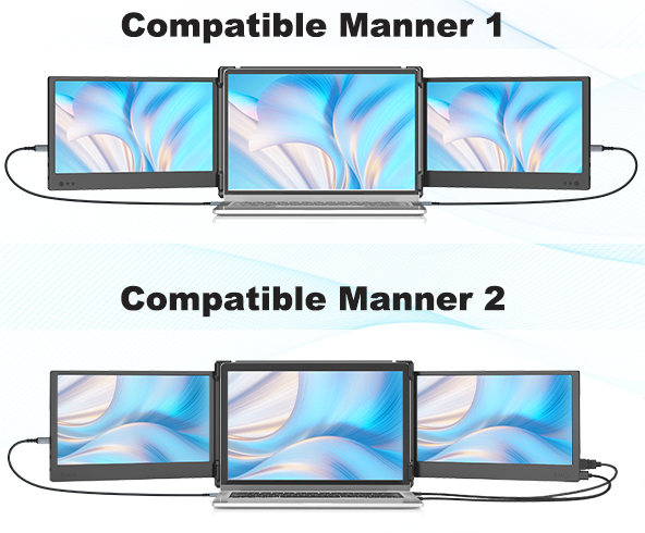 Triple Screen Laptop P2 Connection Methods