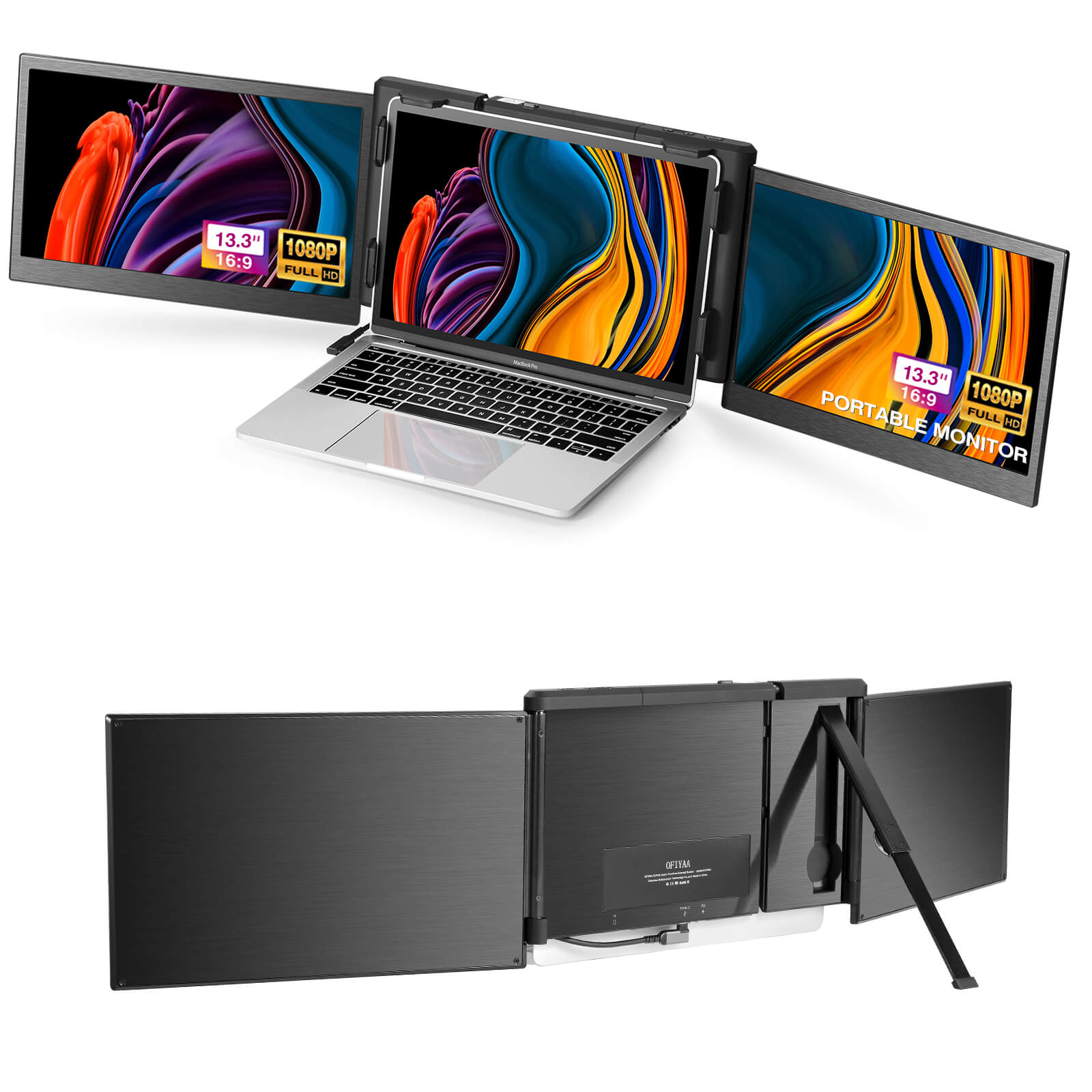 CopGain P2 Pro Tri Screen For Laptop Portable Workstation 13.3''